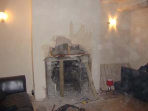 alcove shelving before