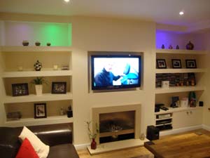 alcolve shelving after